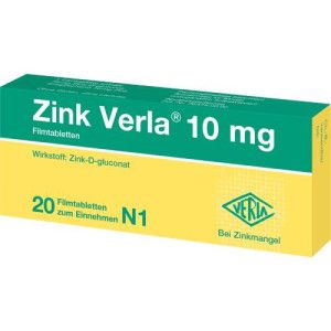 ZINK VERLA 10 mg Filmtabletten