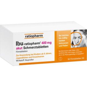 IBU-RATIOPHARM 400 mg akut Schmerztbl.Filmtabl.