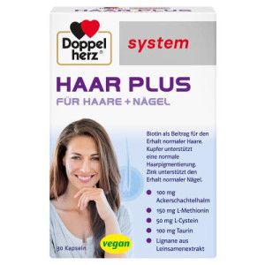 DOPPELHERZ Haar Plus system Kapseln